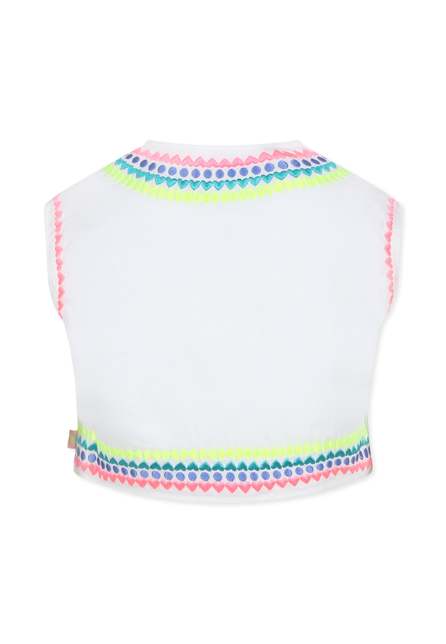 Billieblush Embroidered-motif Waistcoat In Ivory