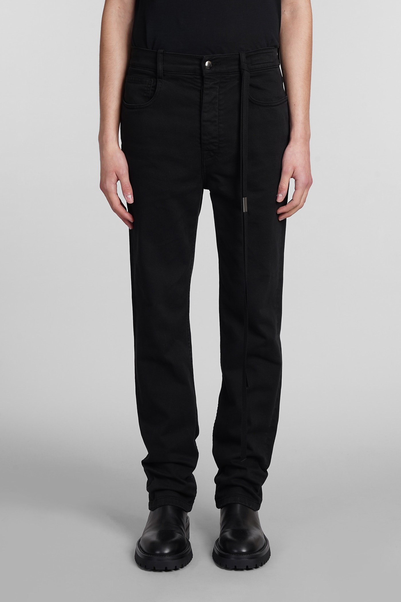 Shop Ann Demeulemeester Jeans In Black Cotton