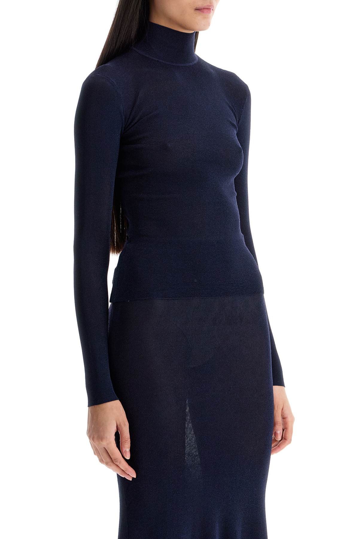 Self-portrait Self Portrait Lurex Knit Dolce In Blue (blue)
