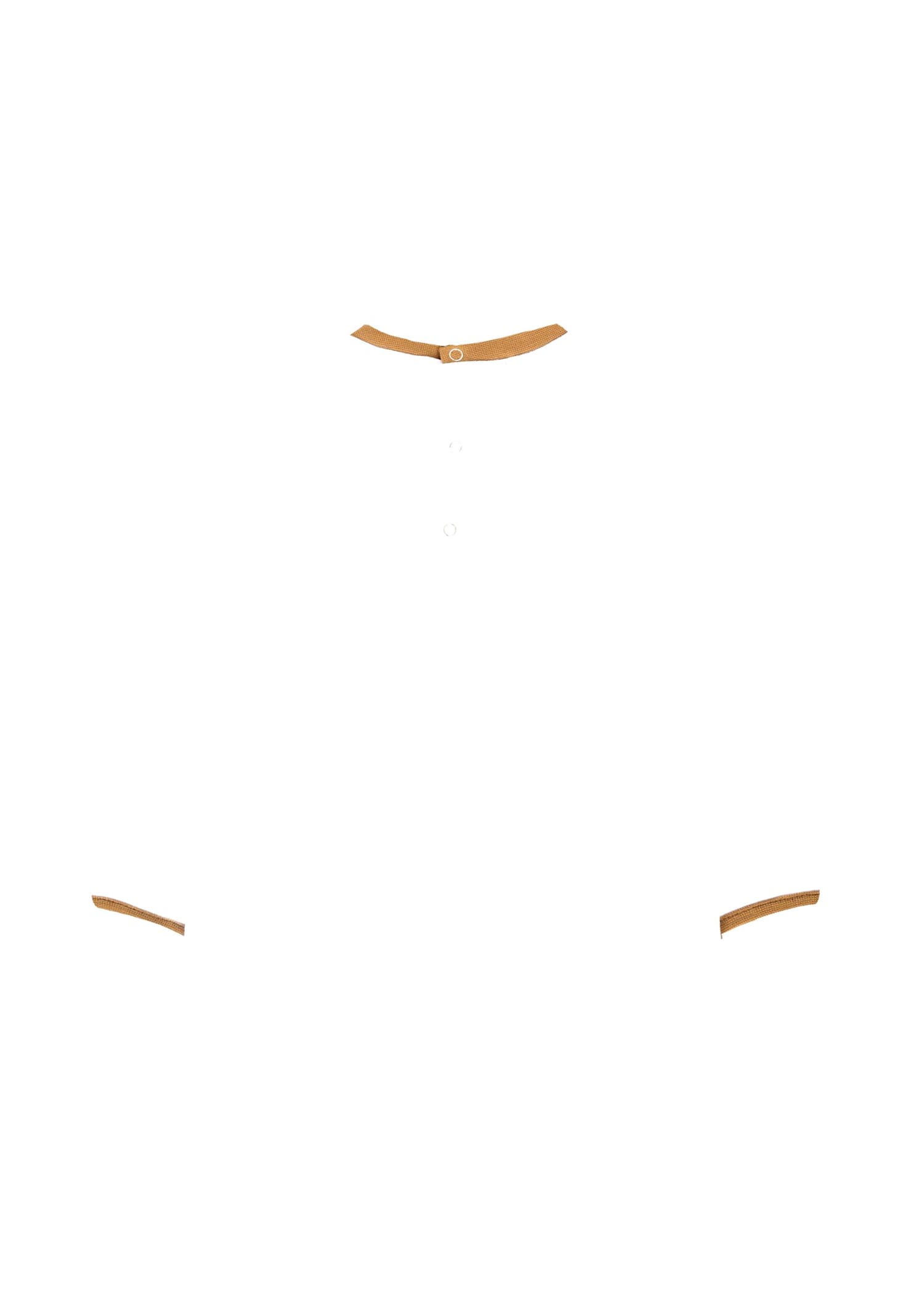 Douuod White T-shirt For Baby Girl With Logo In White