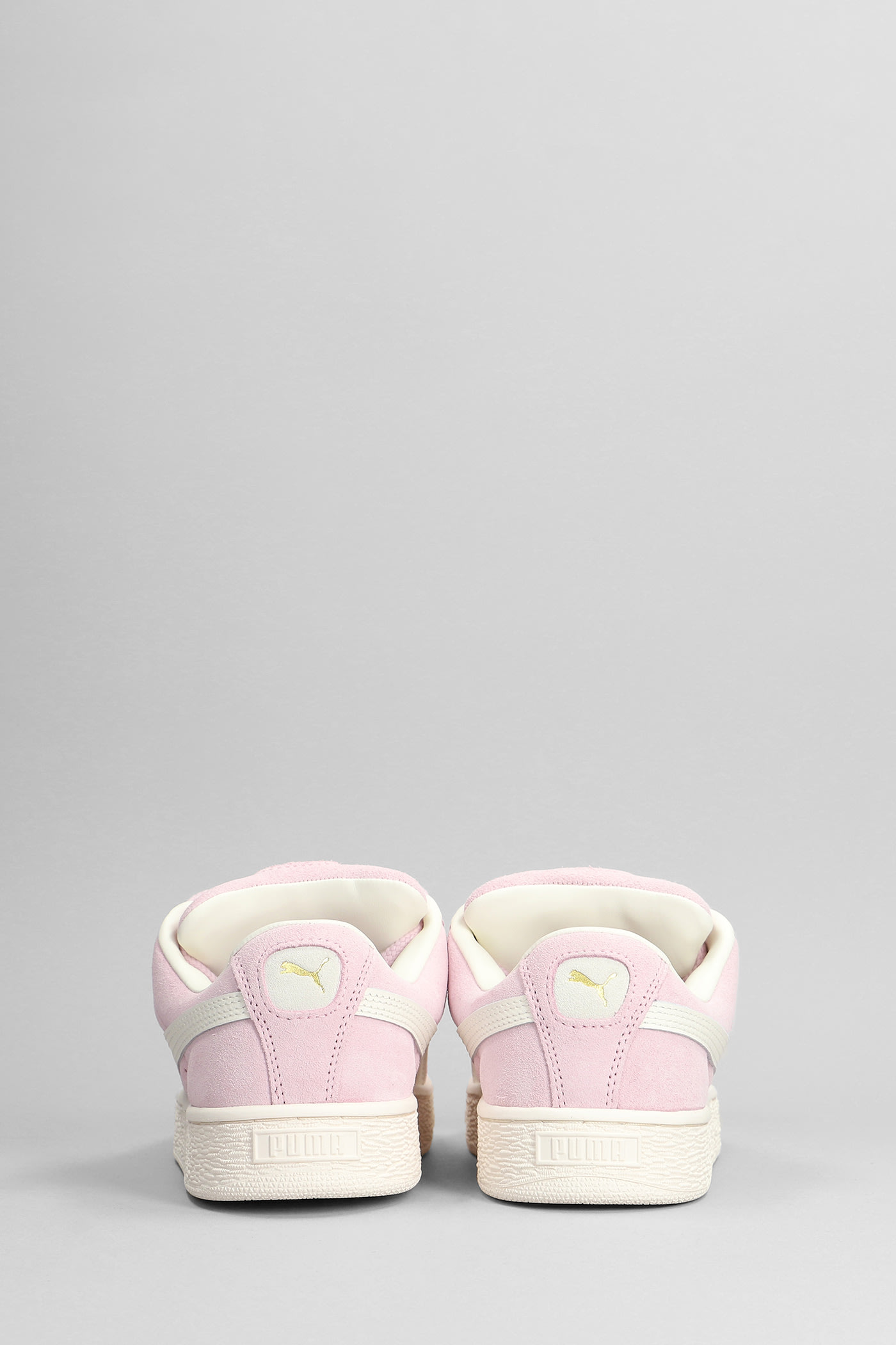 Puma Suede Xl Grape Sneakers In Rose-pink Suede In Rose-pink
