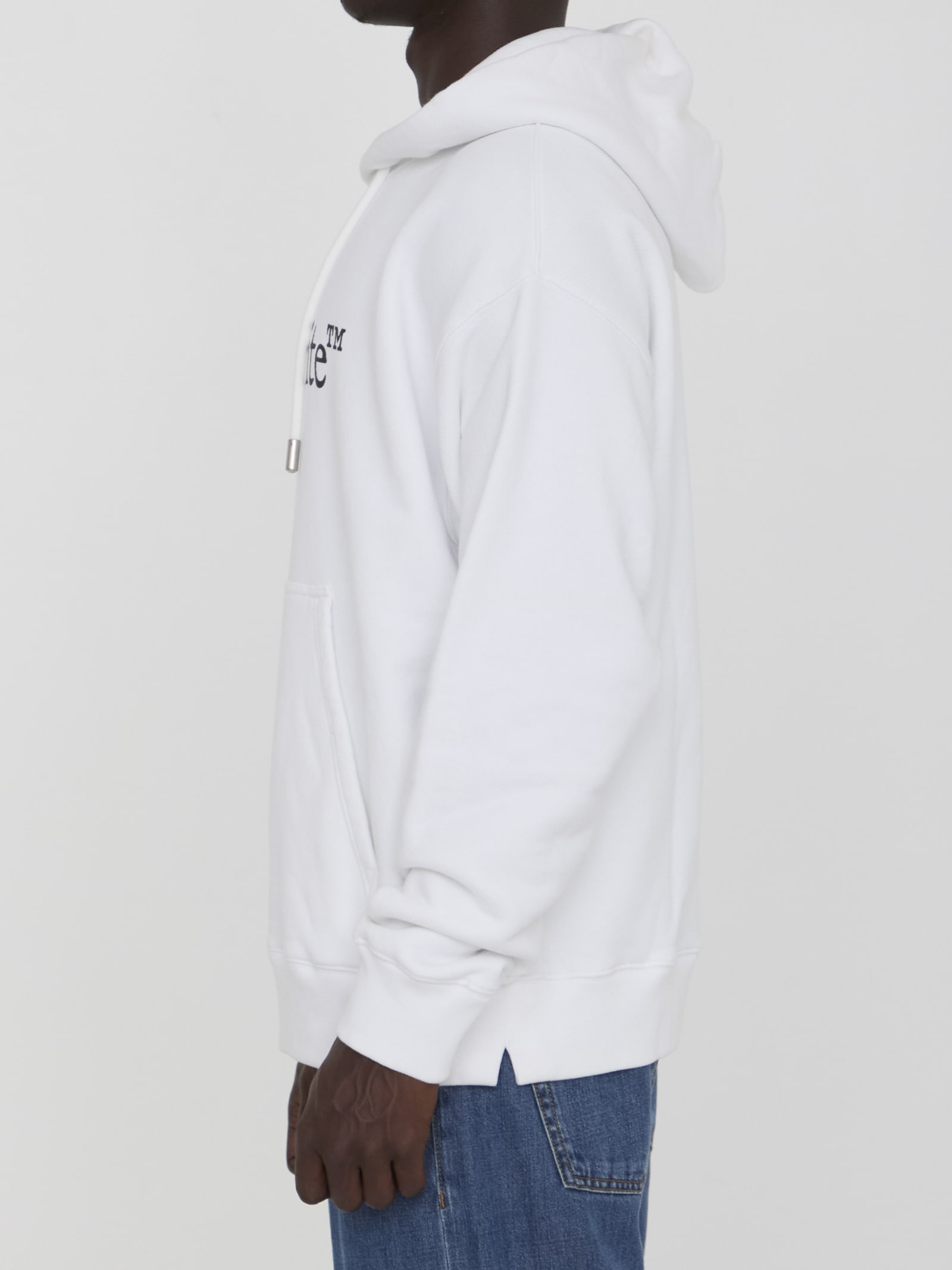 Shop Off-white Big Bookish Skate Hoodie In White