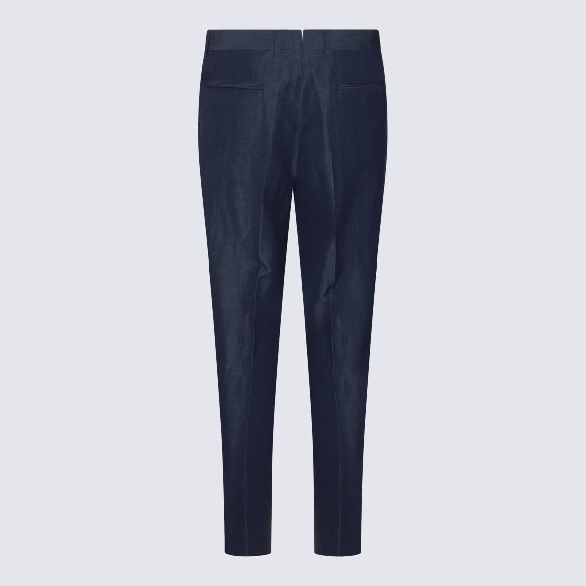 Shop Zegna Blue Wool Pants