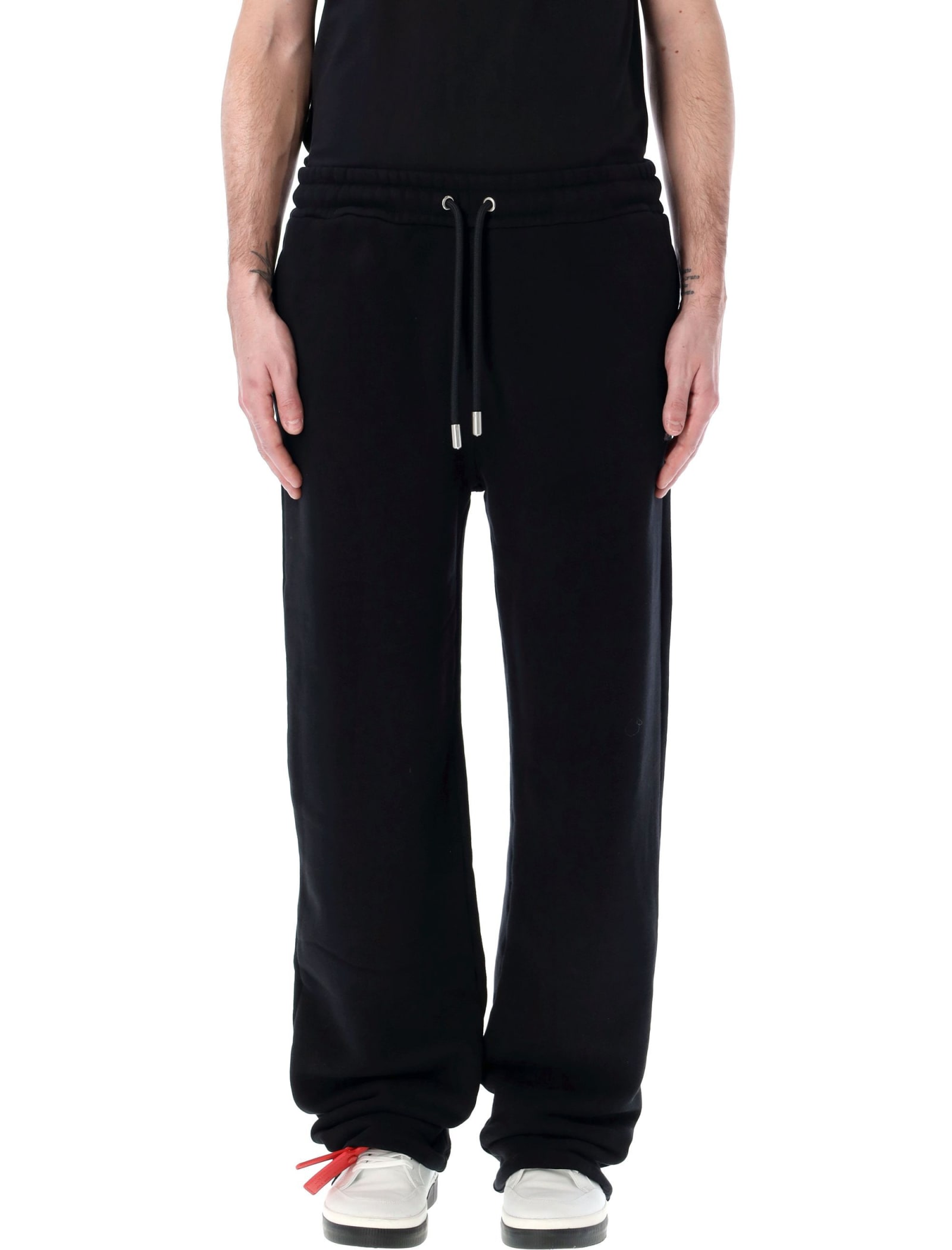 Shop Off-white Bandana Arrow Sweatpants In Black/white