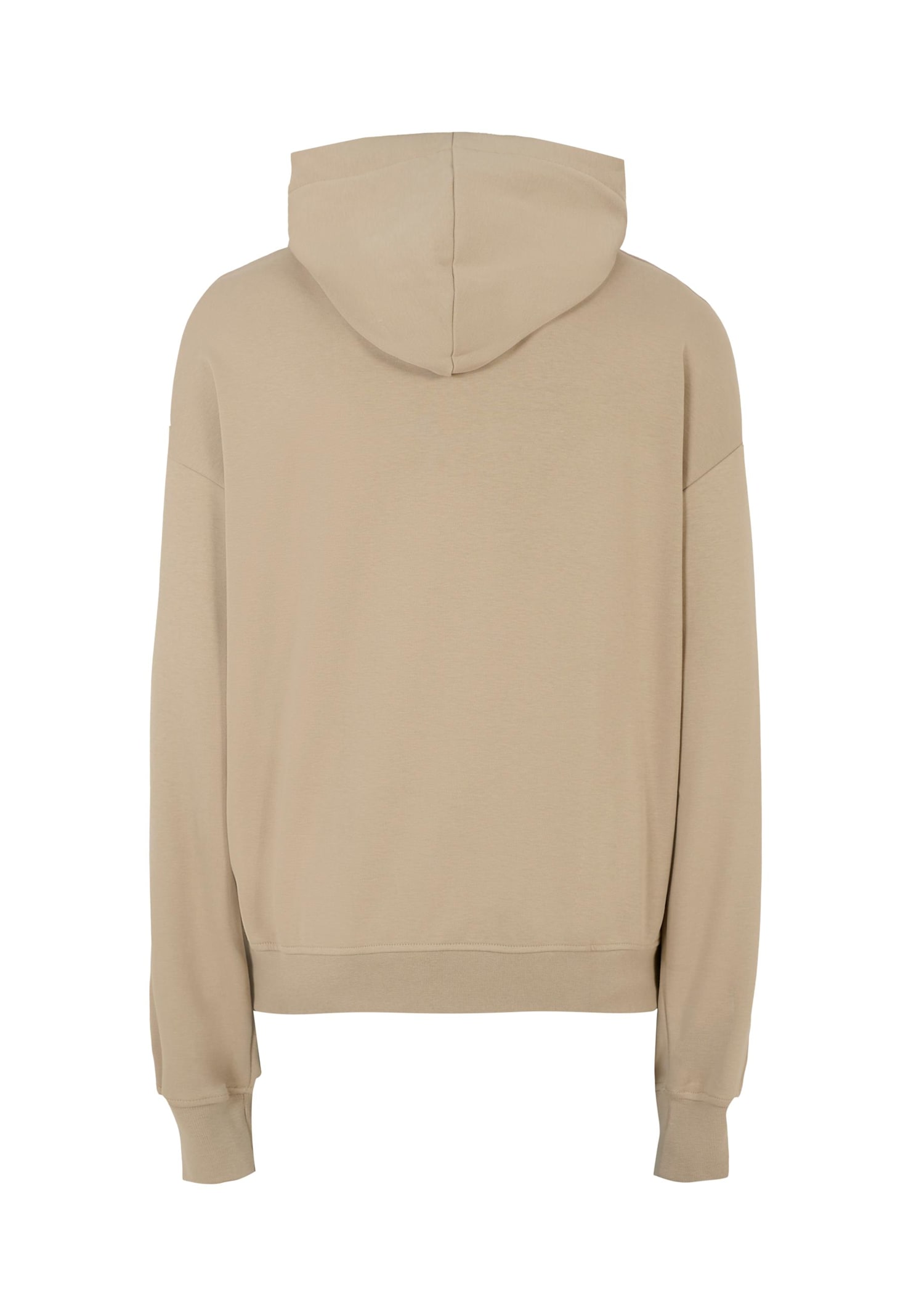 Msgm Beige Sweatshirt For Kids With Logo In Multi