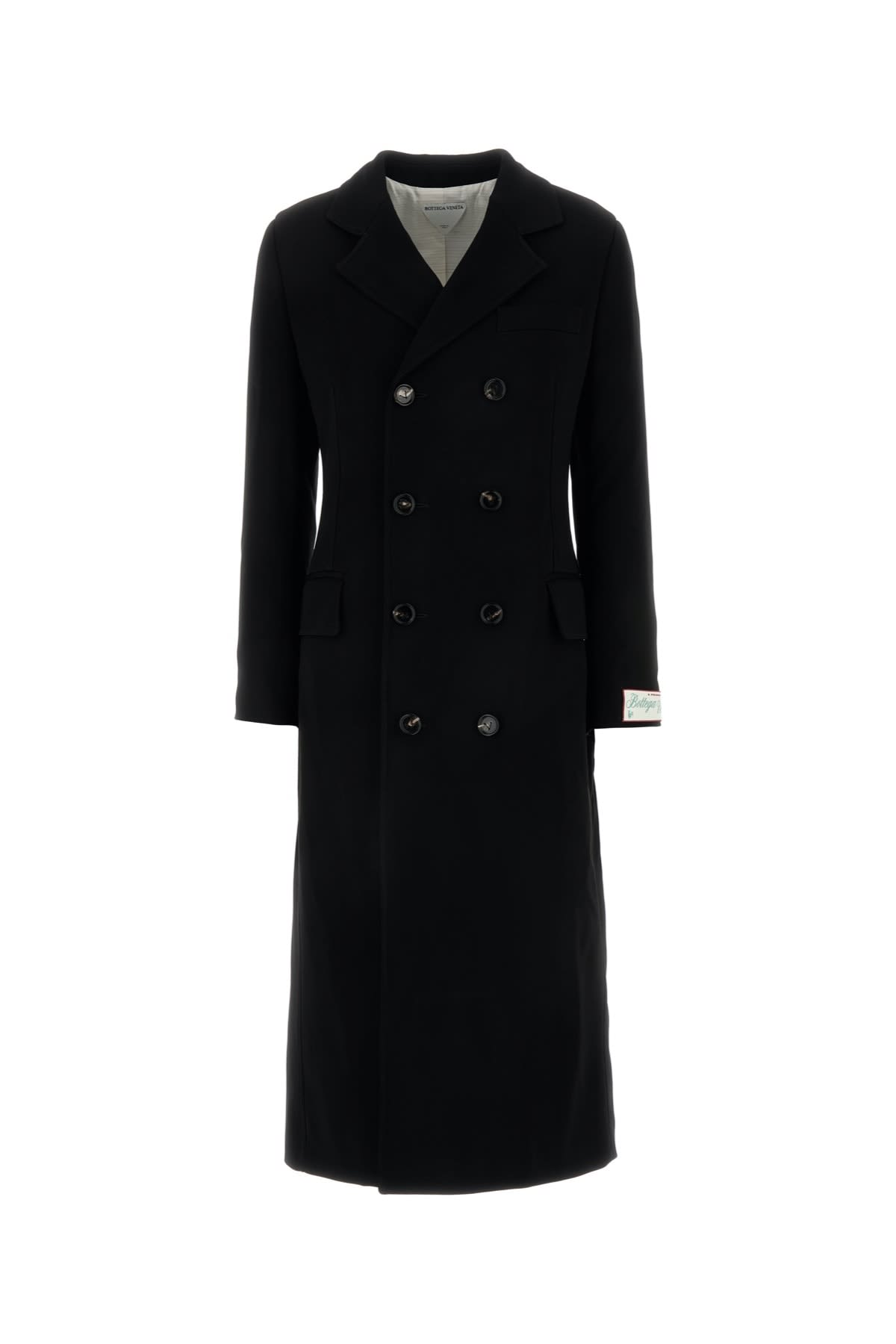 Shop Bottega Veneta Cappotto Nero In Black