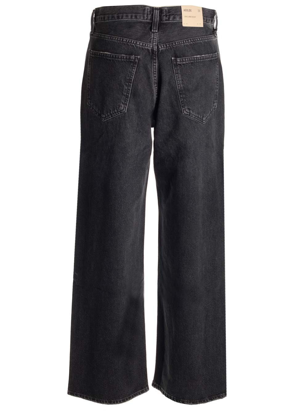 Shop Agolde Faded Black Baggy Jeans In Parax Paradox