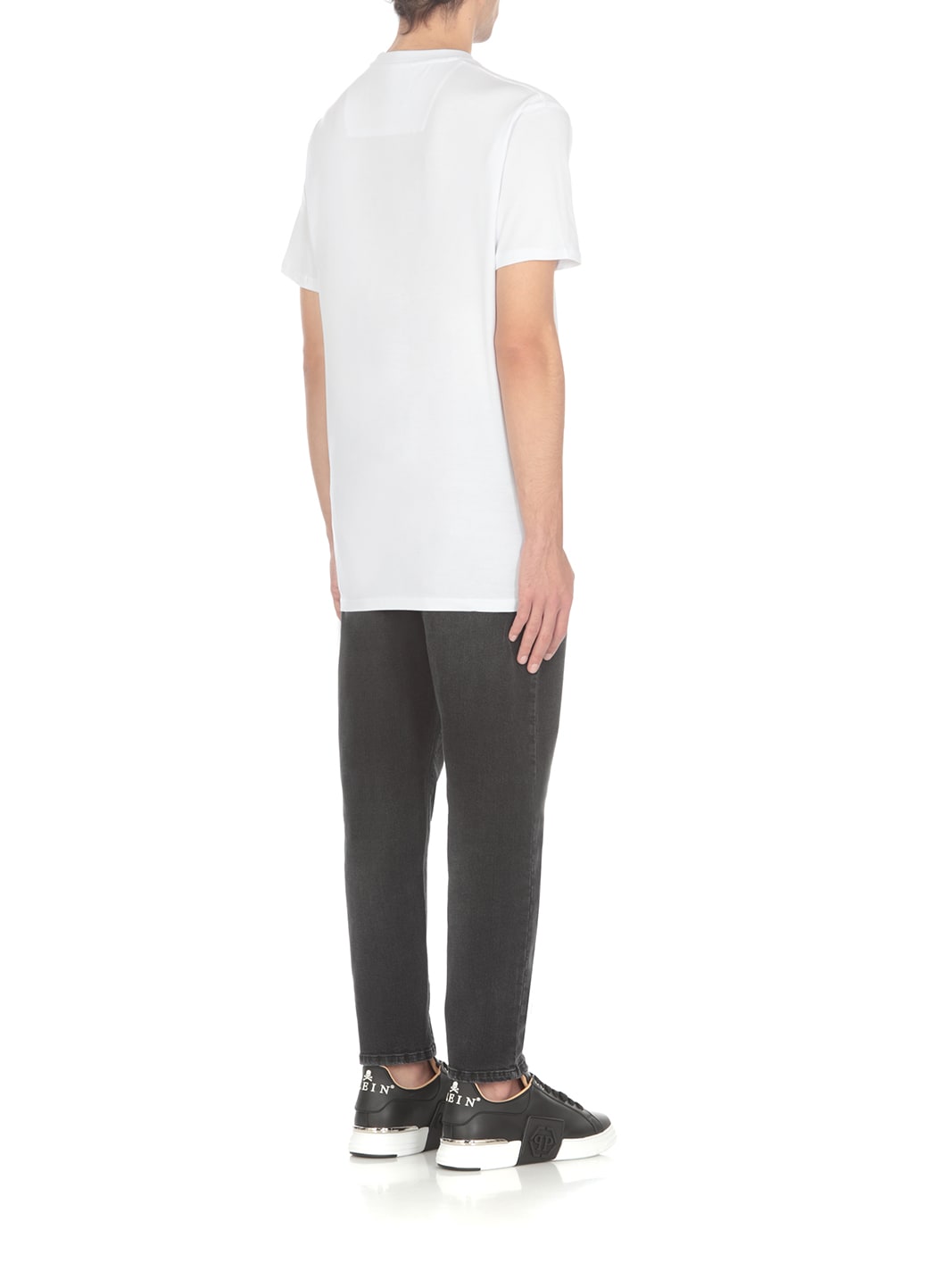 Shop Philipp Plein Ss Hexagon T-shirt In White
