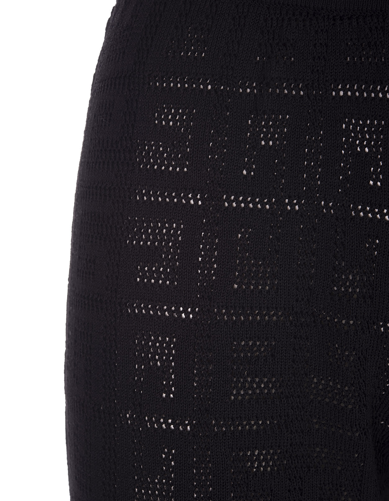 Shop Givenchy 4g Jacquard Flared Trousers In Black In Nero