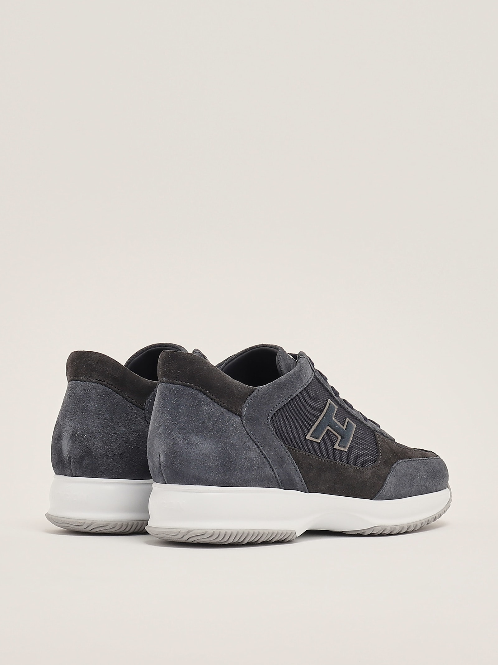 Hogan Interactive H Flock Sneaker In Navy