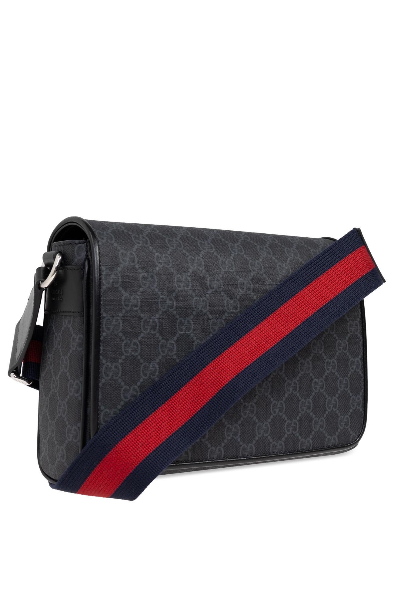 Gucci Shoulder Bag With Monogram In Black