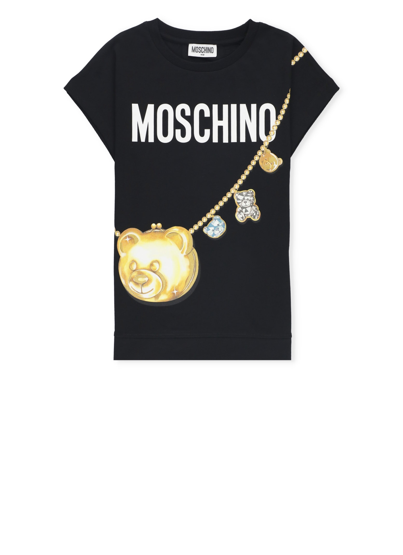 Shop Moschino T-shirt With Print In Black