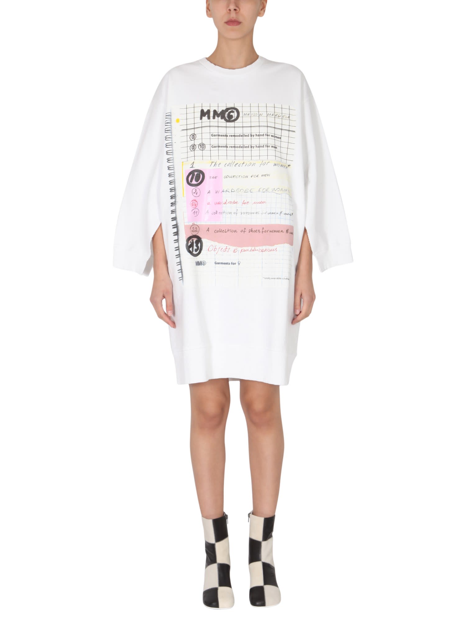 MM6 Maison Margiela Dress With Logo Print