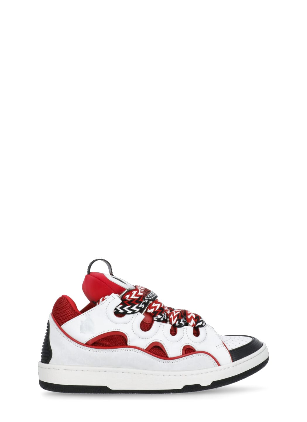 Shop Lanvin Curb Sneakers In White