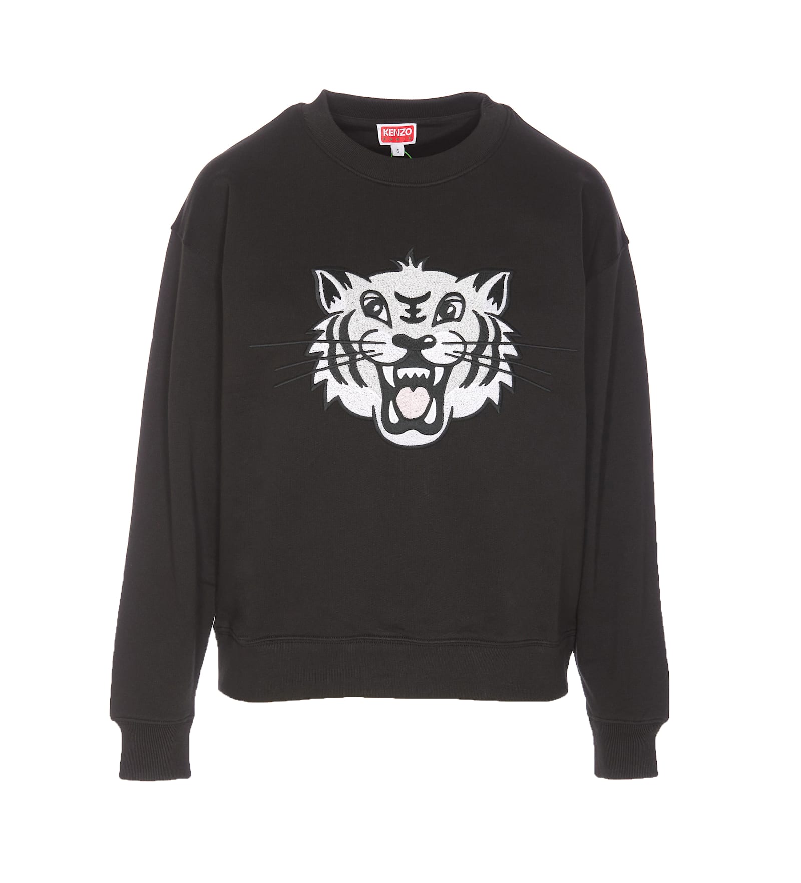 Happy Tiger Embroidered Sweatshirt