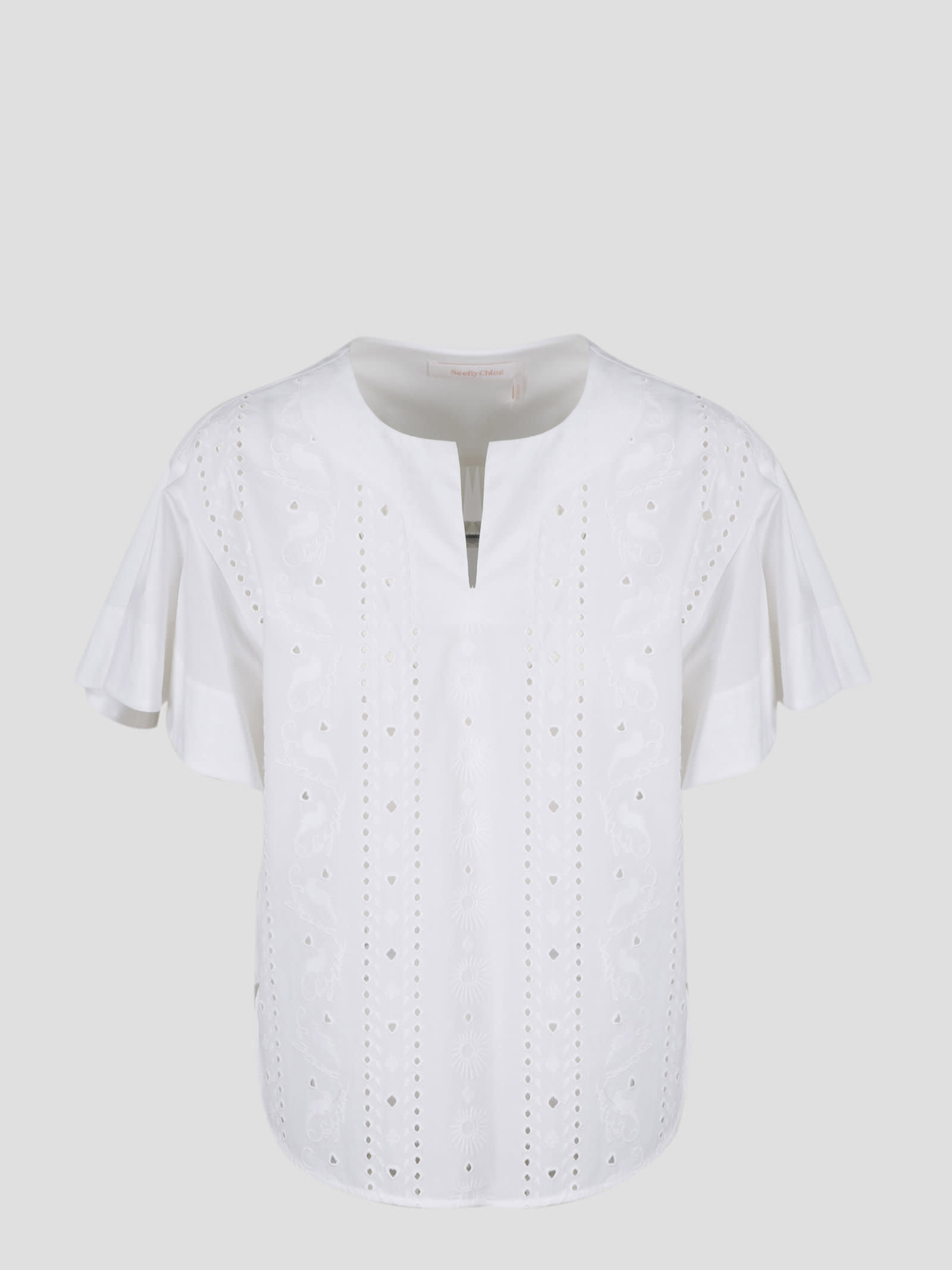 See by Chloé Embroidery Blouse