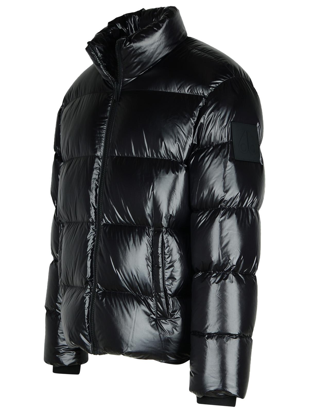 Shop Moose Knuckles Kings Black Nylon Down Jacket