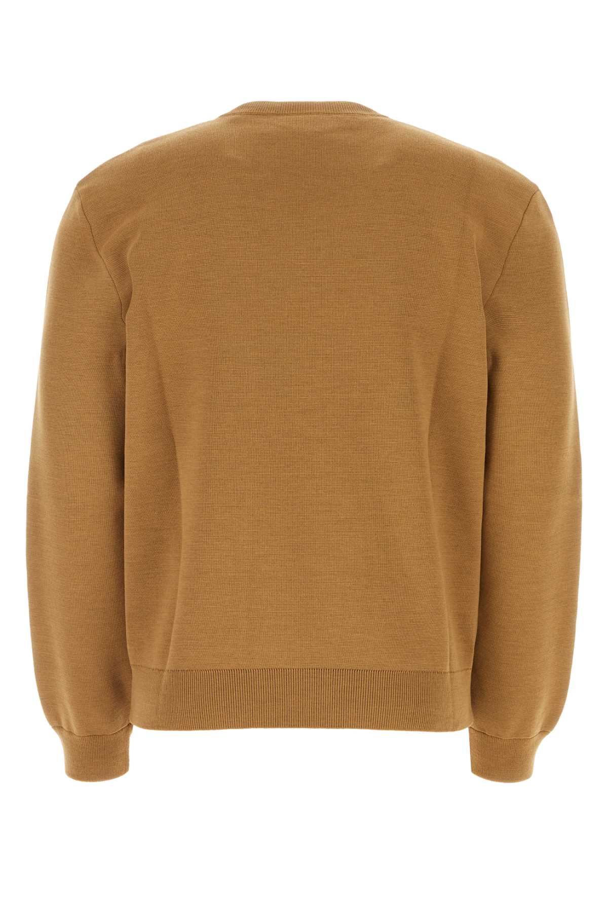 Shop Gucci Biscuit Nylon Blend Sweater In Camelbluered