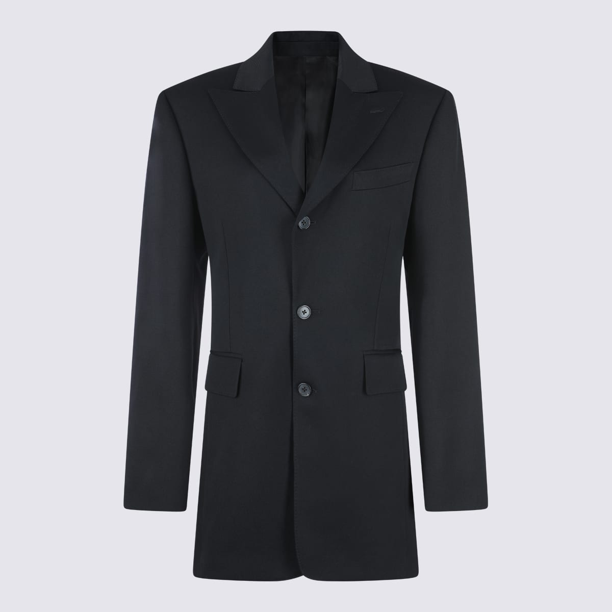 Canali Black Wool Casual Jacket