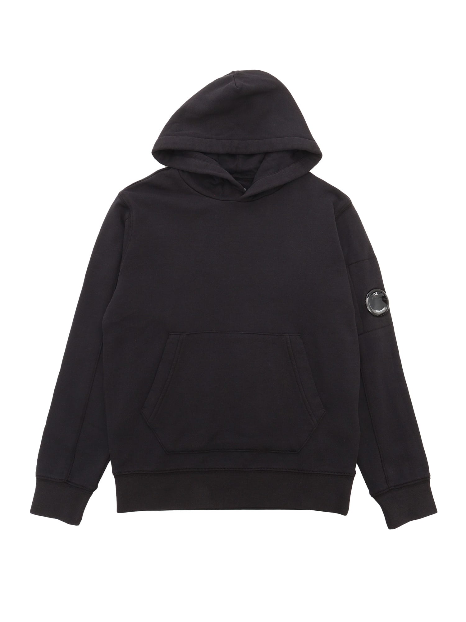 Shop C.p. Company Undersixteen Hoodie In Black