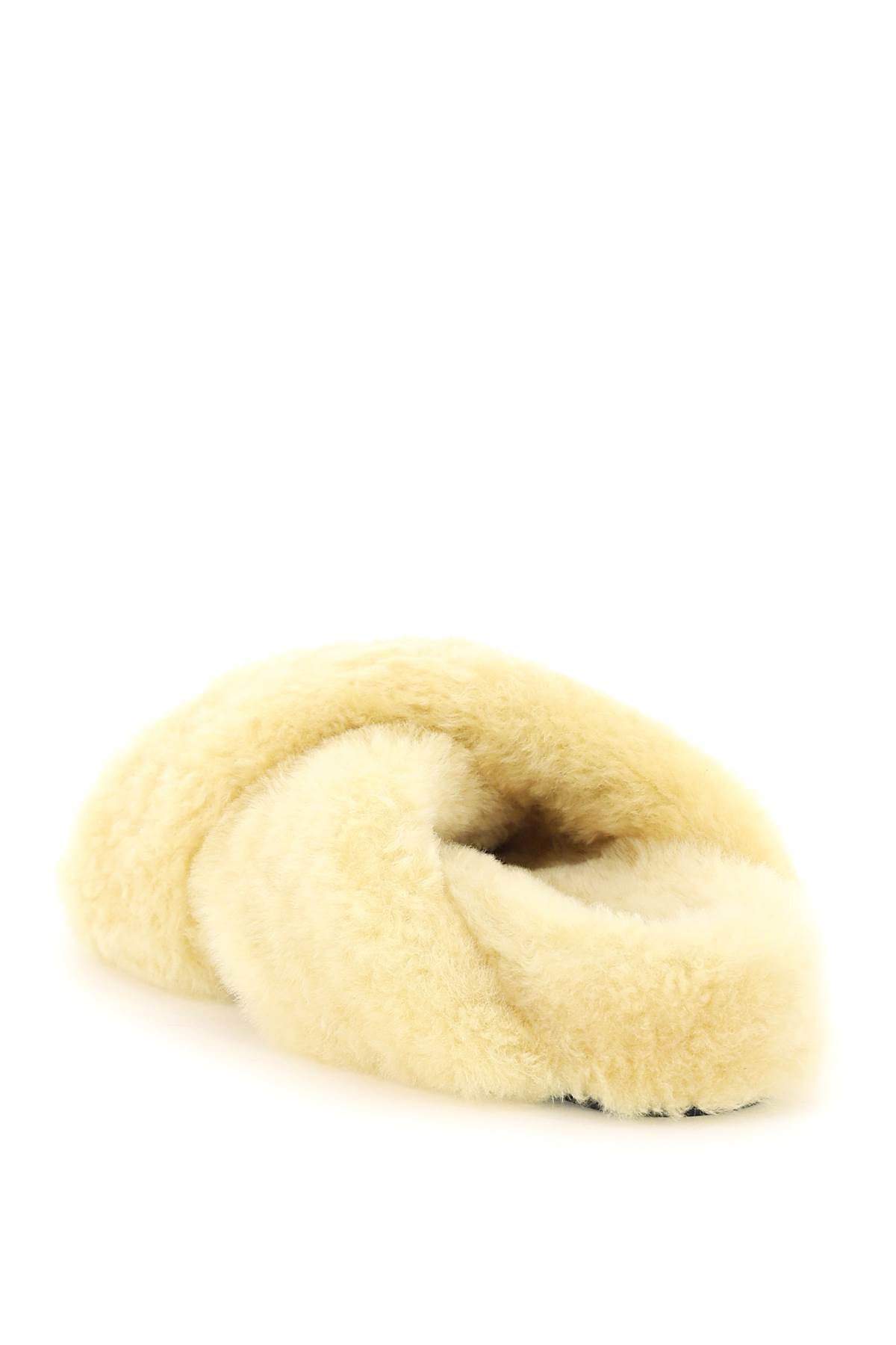Jil Sander Off-white Oversized Wrapped Sandals In Butter (beige)