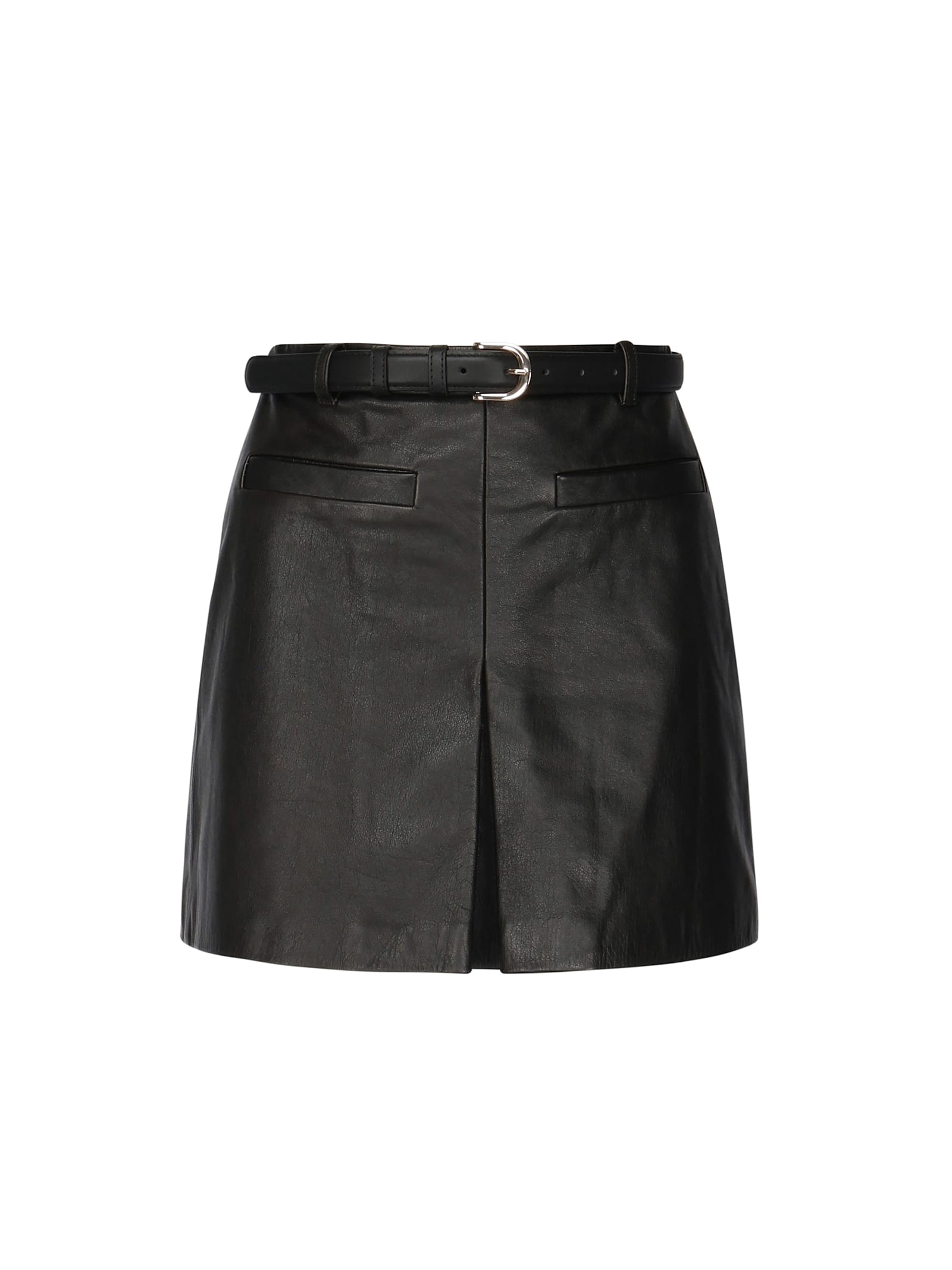 Black Leather Miniskirt