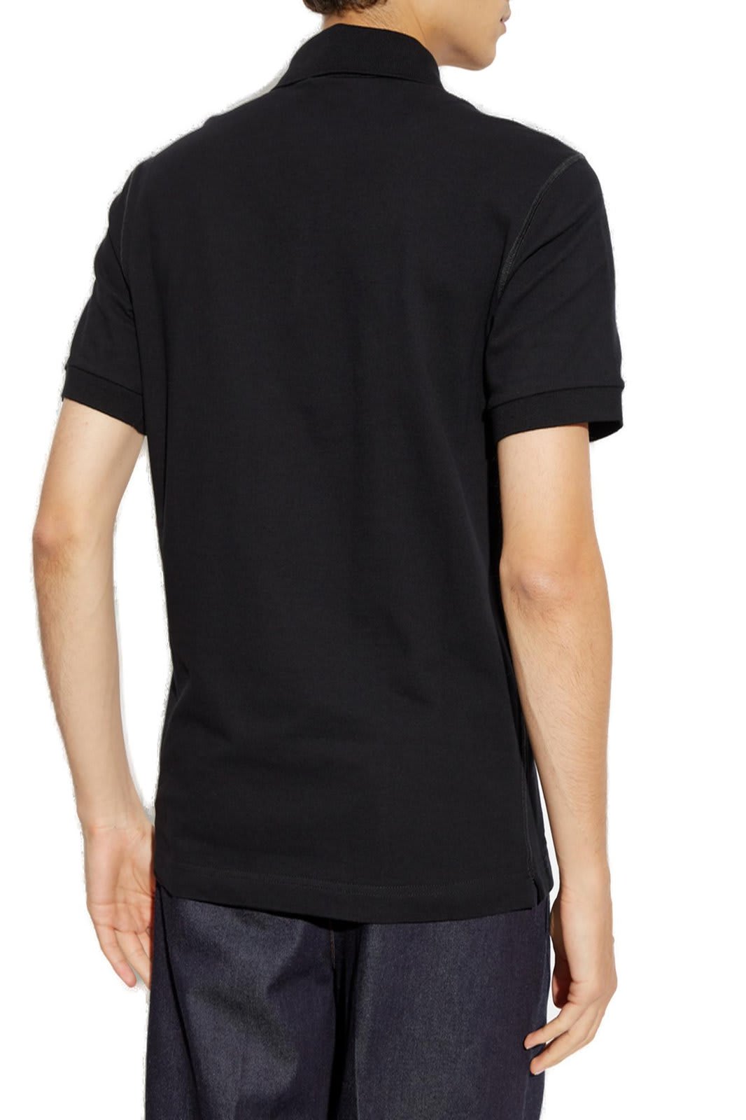 Shop Dolce & Gabbana Dg Logo Embroidered Polo Shirt In Black