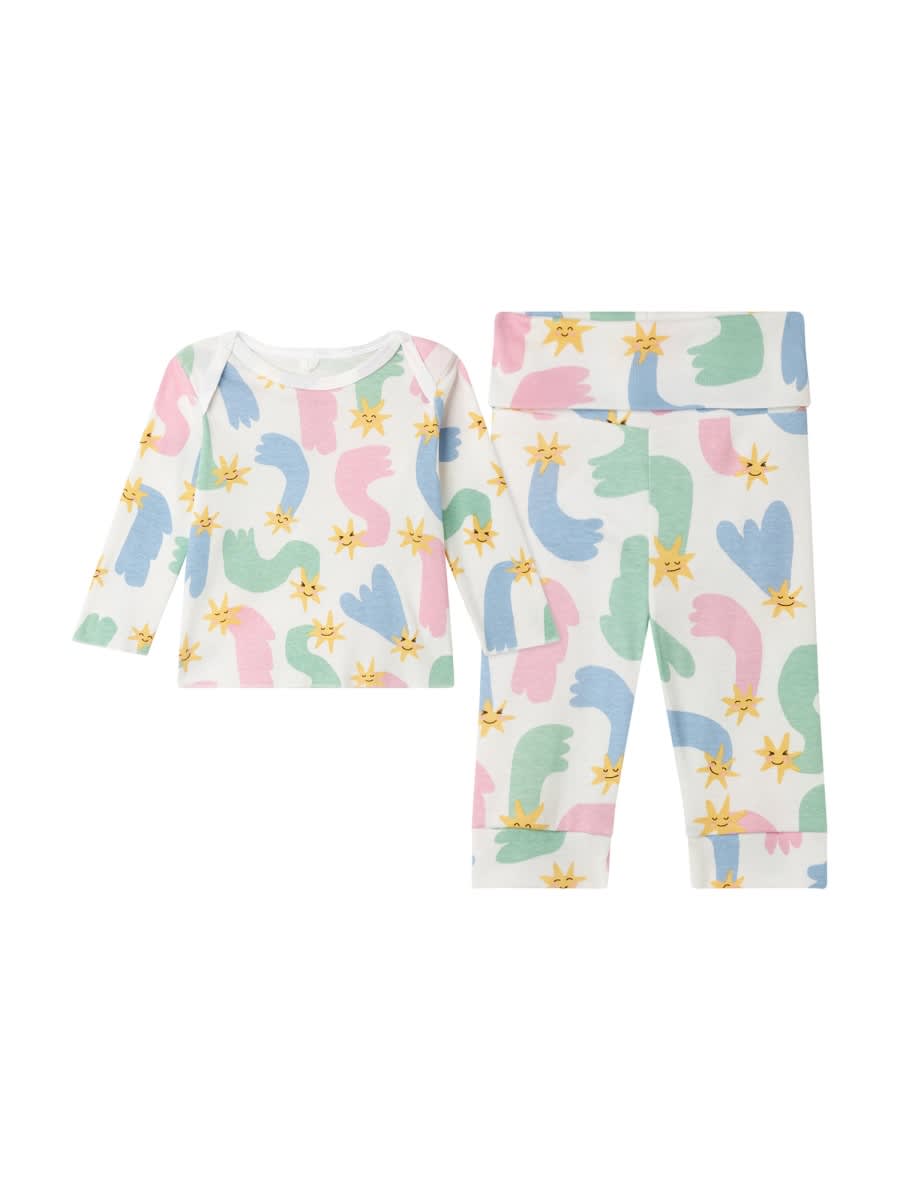 Stella Mccartney Babies' Tracksuit Jersey In Multicolour