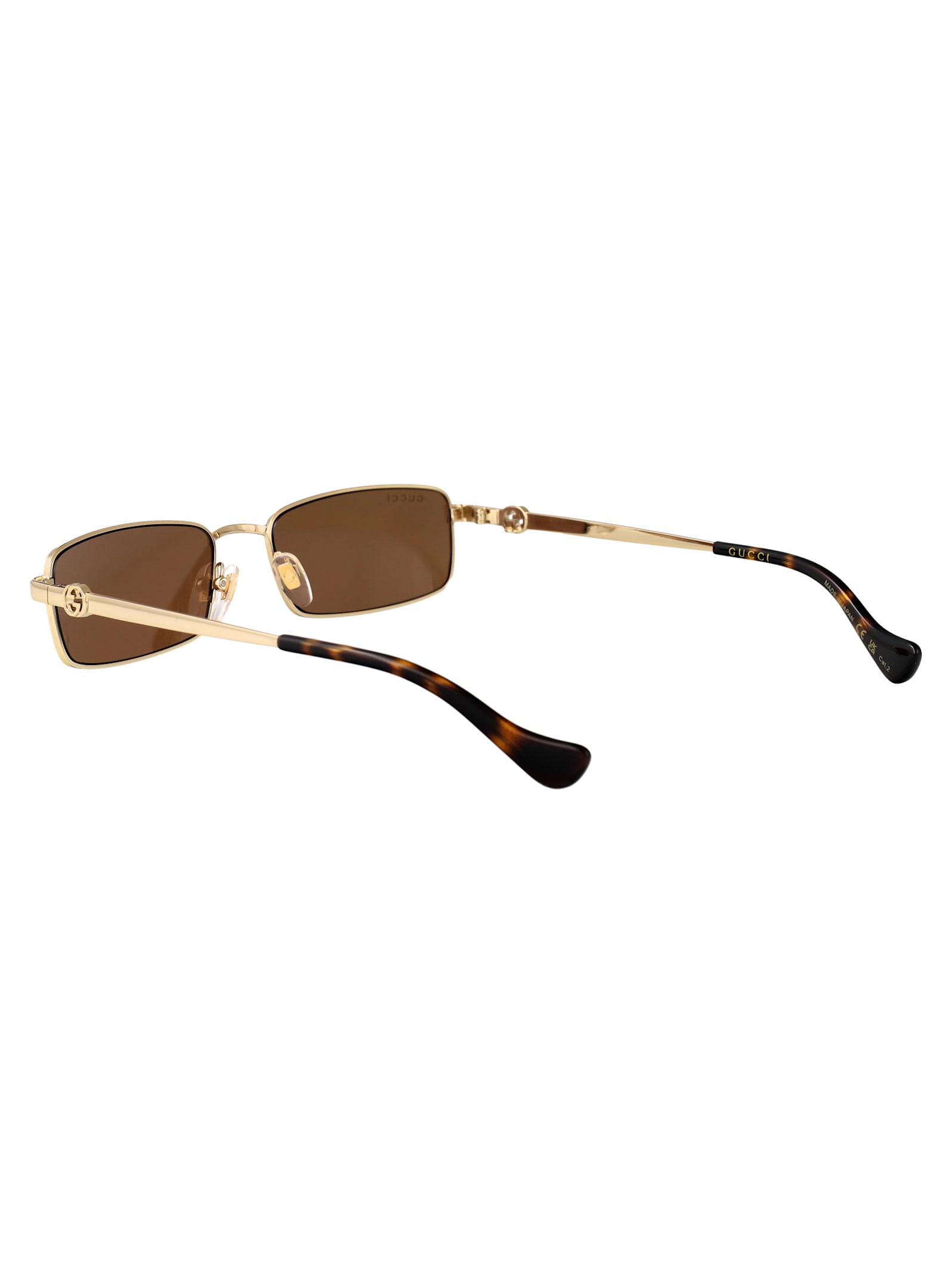 Gucci Sunglasses Woman Gold In Gold