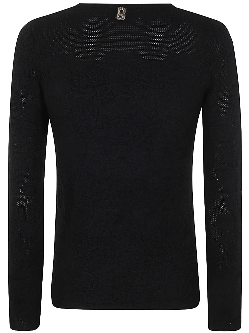 Shop Blugirl Round Neck Sweater In Black