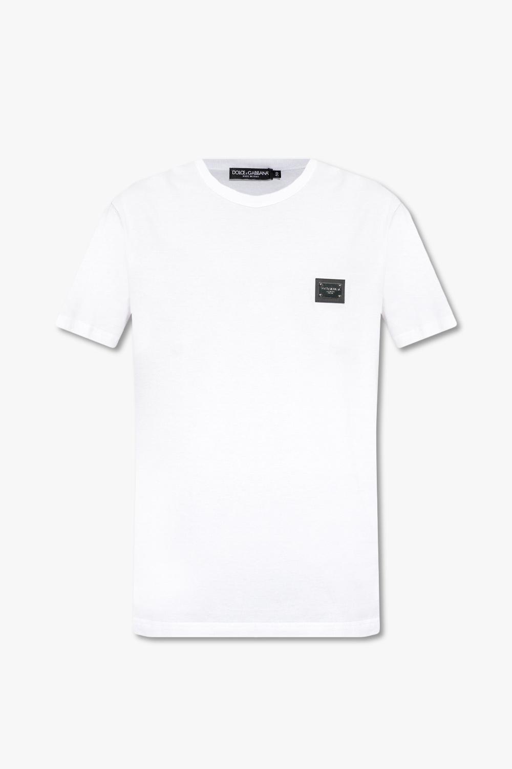 Dolce & Gabbana Appliquéd T-shirt In White
