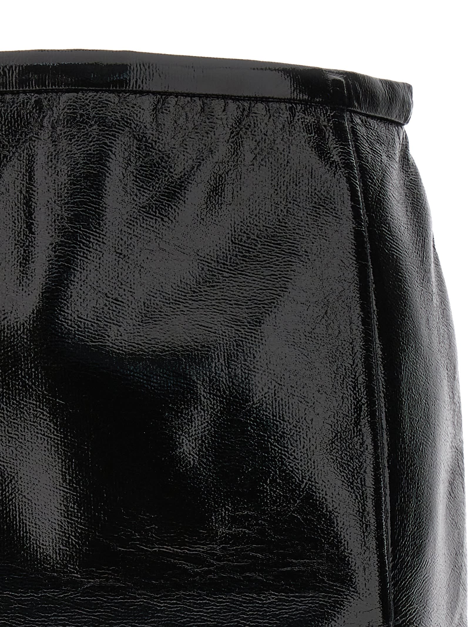 Shop Courrèges Heritage A-line Skirt In Black