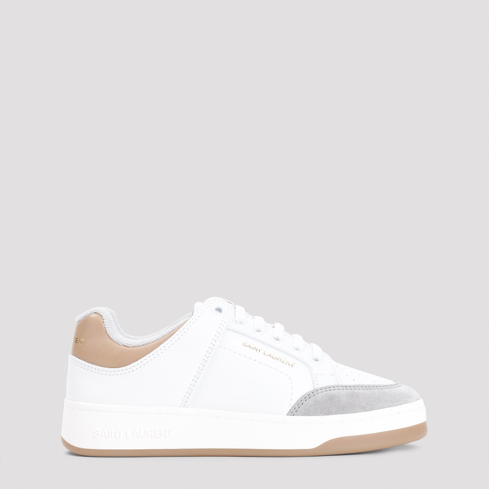 Shop Saint Laurent Sl61 Sneakers In Gold