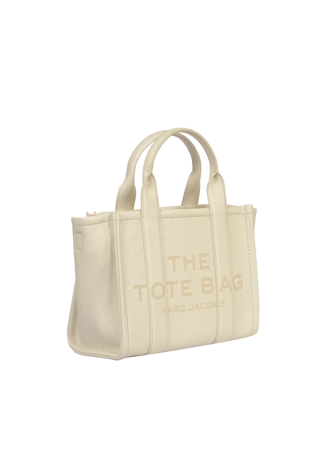 Shop Marc Jacobs The Tote Bag Mini Tote In Cotton/silver