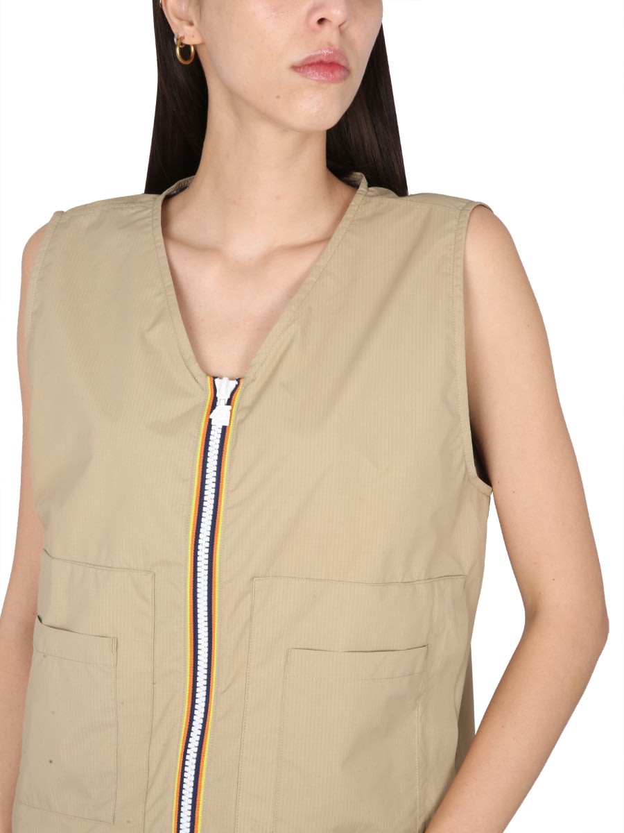 K-way Barnel Vest. In Beige