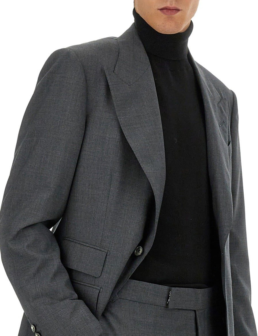 Shop Tom Ford Shelton Two-piece Tailored Suit In Grey