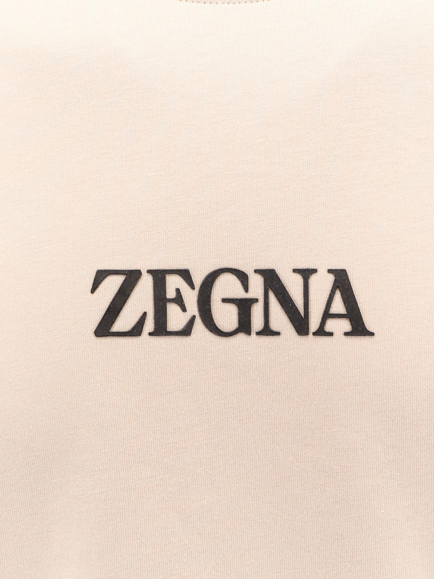 Shop Zegna T-shirt In Beige