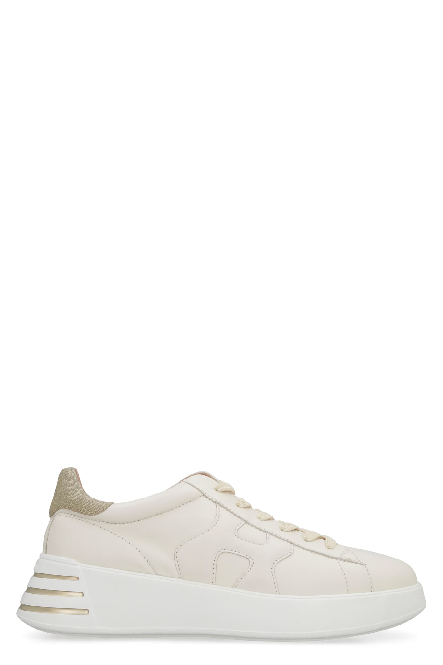 Shop Hogan Rebel Lowtop Sneakers In Ivory