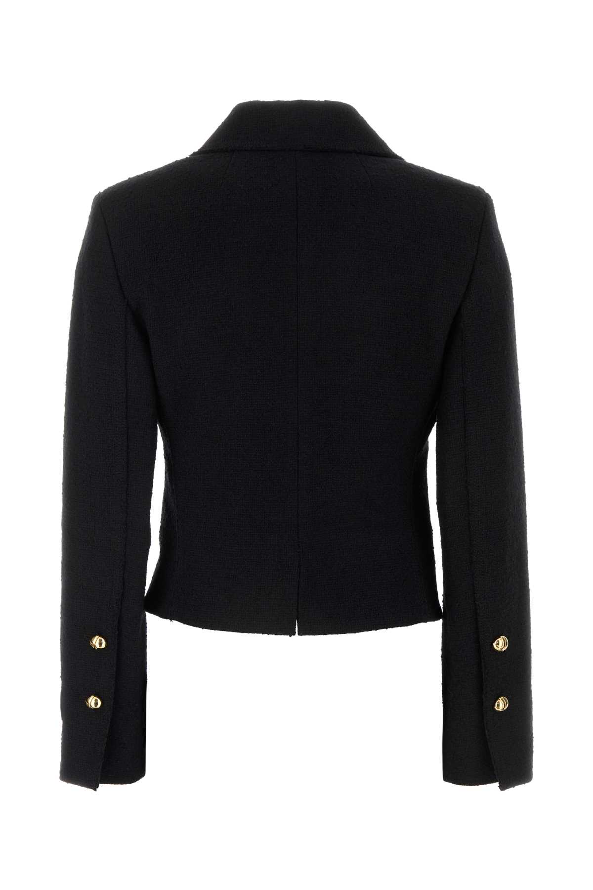 Shop Patou Black Tweed Blazer