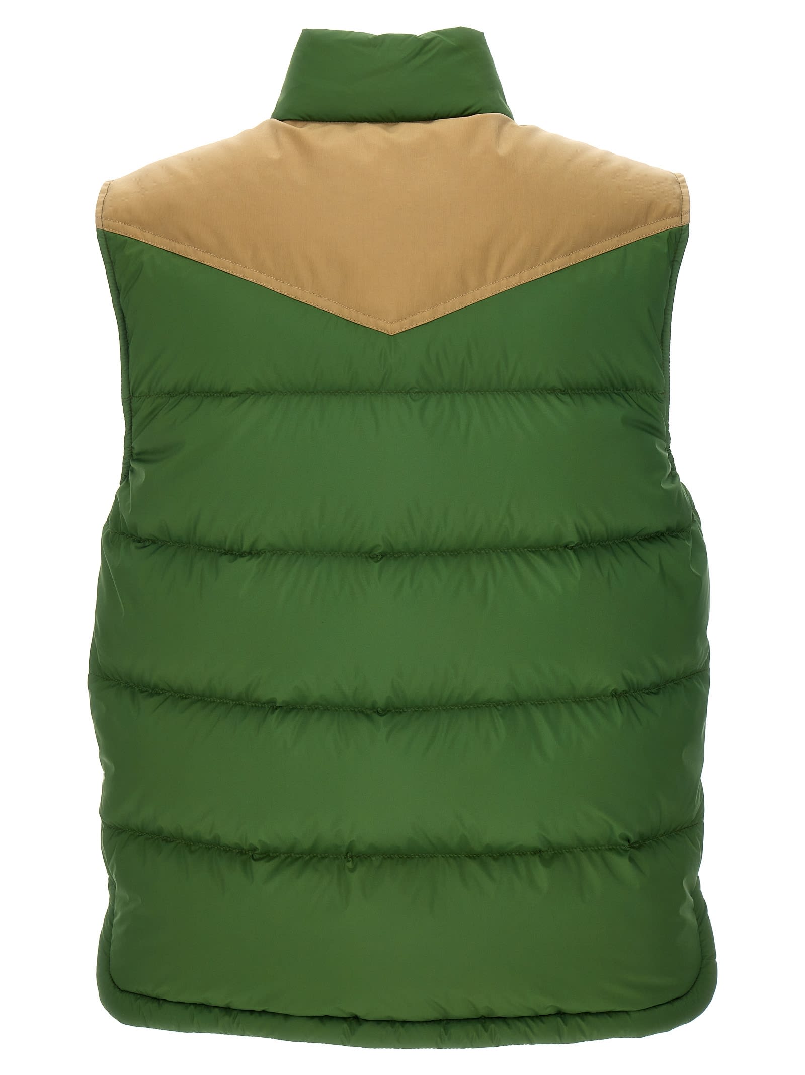 Shop Moncler Veny Vest In Medium Green