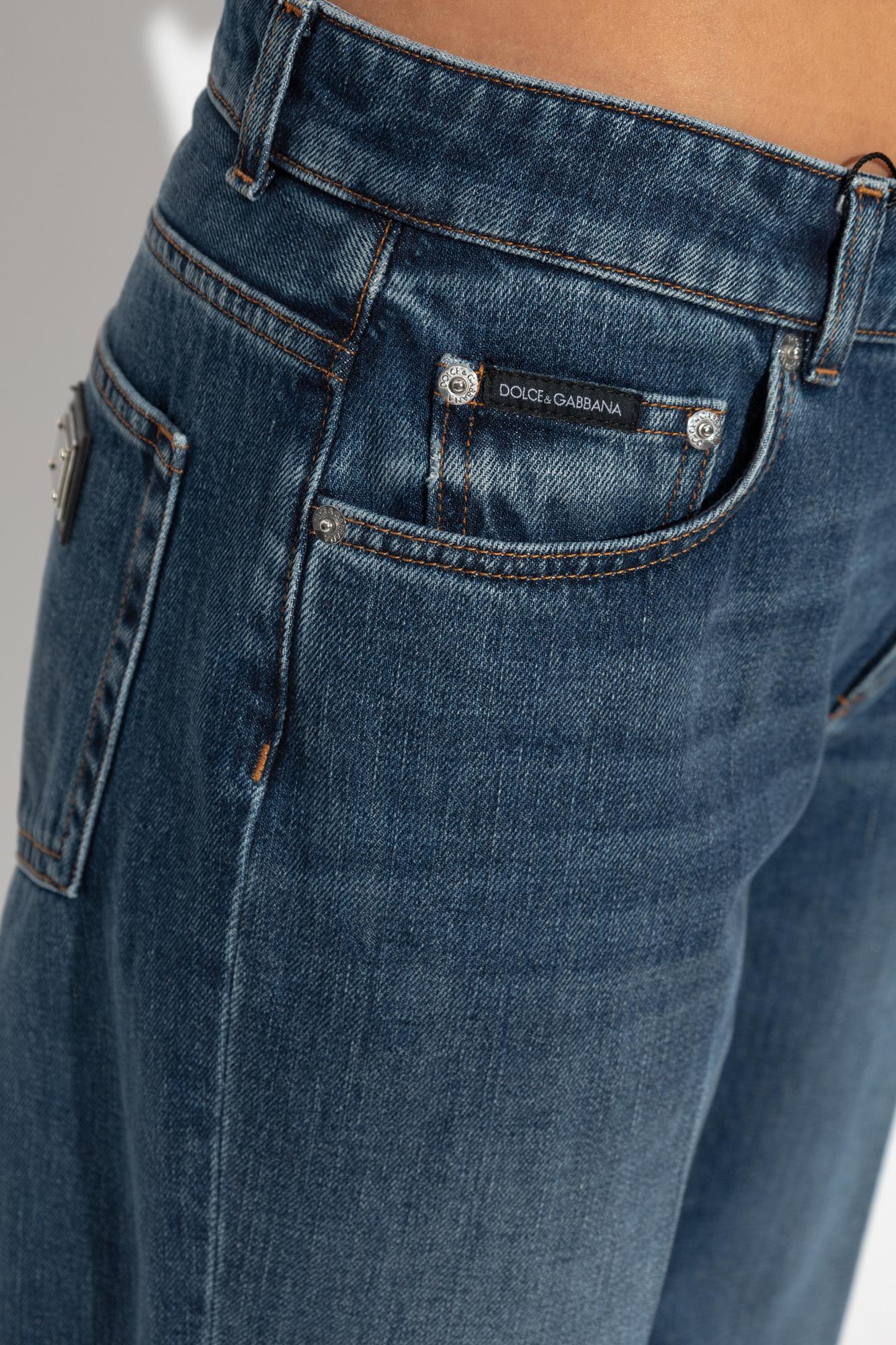 Dolce & Gabbana Straight-leg Jeans In Multi