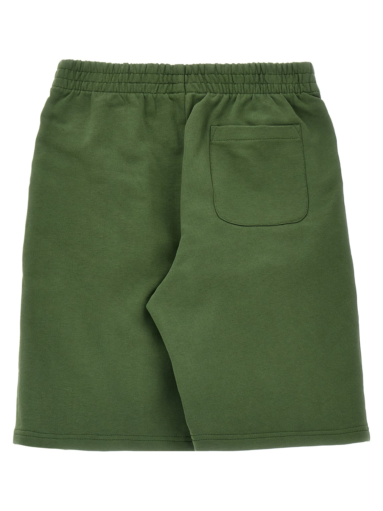 Kenzo Happy Tiger Bermuda Shorts In Green
