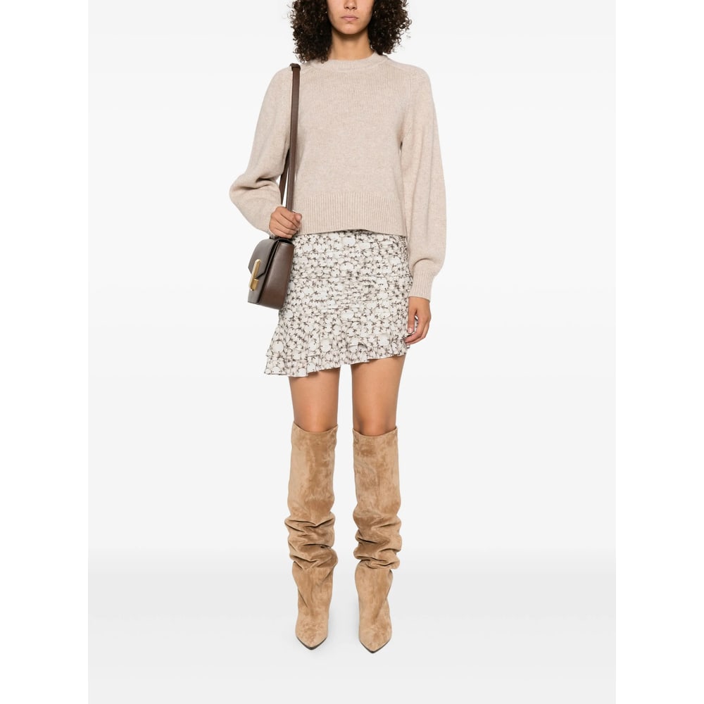 Isabel Marant Sand Wool Blend Leandra Sweater In Brown