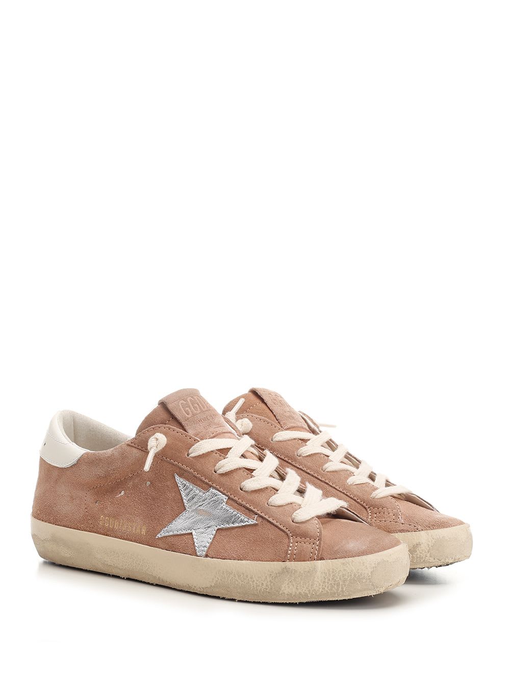 Shop Golden Goose Super-star Classic Sneakers In Pink/silver/white