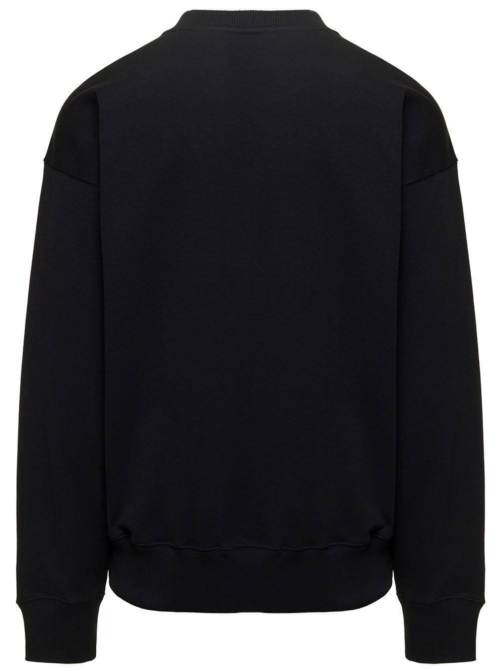 Shop Kenzo Black Crewneck Sweatshirt With Target In Cotton Man In Nero