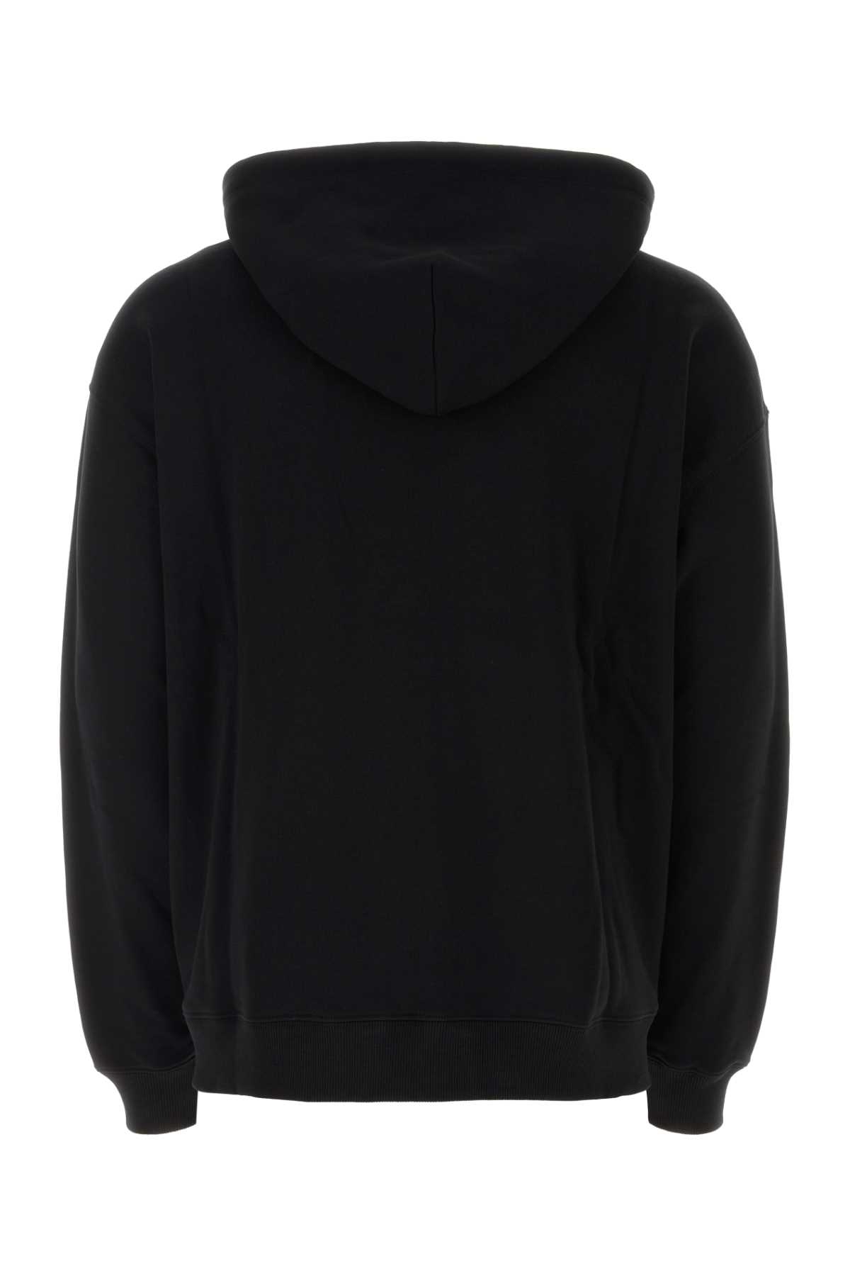 Shop Valentino Black Cotton Sweatshirt In Nerner