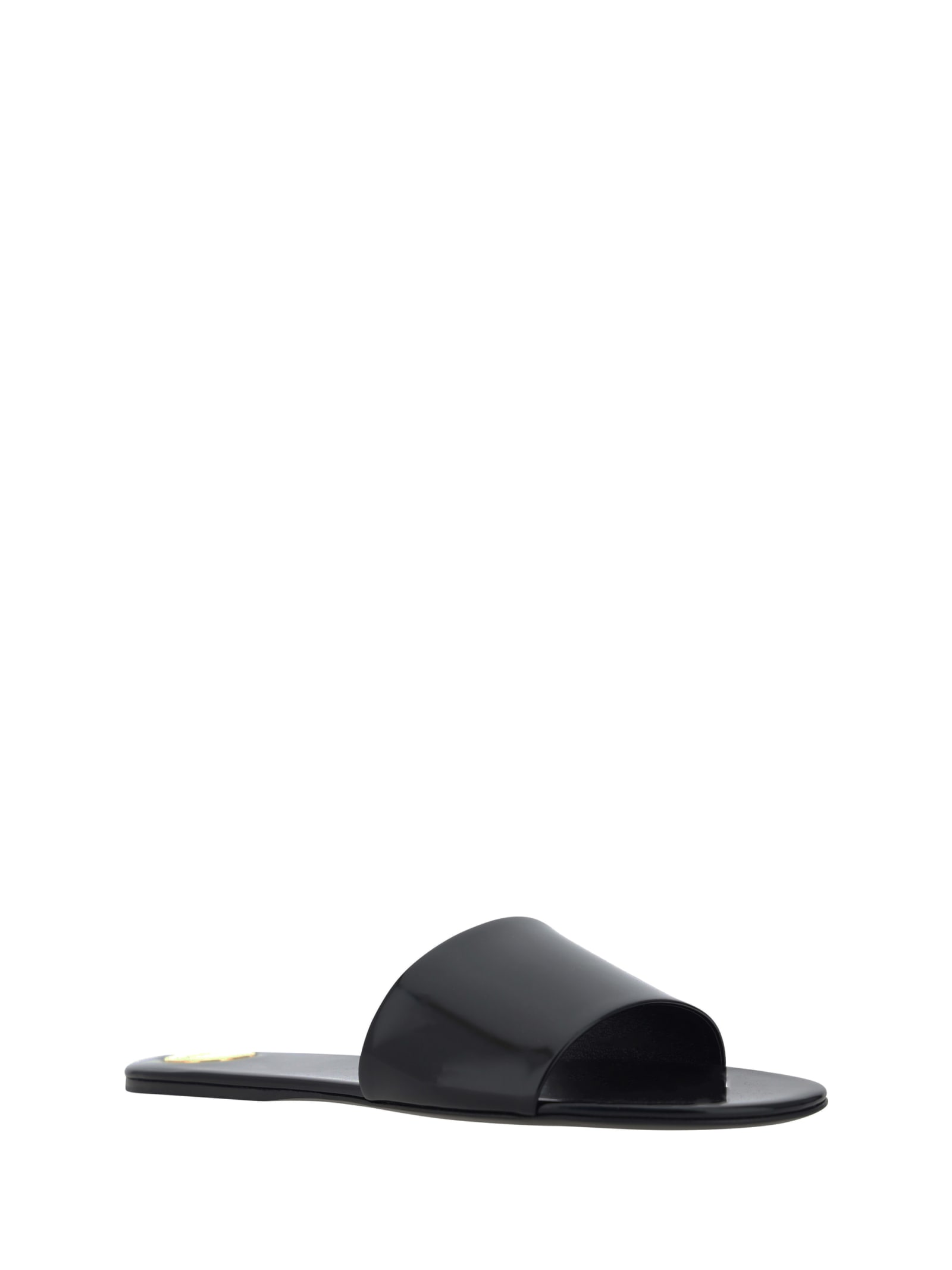 Shop Saint Laurent Carlyle Sandals In Noir