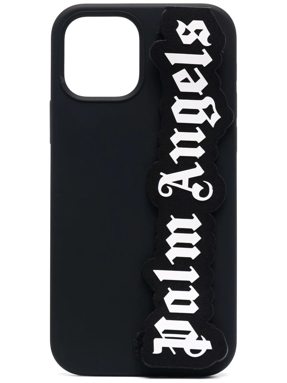 Palm Angels Black Classic Logo Patch Iphone 12 And 12 Pro Case