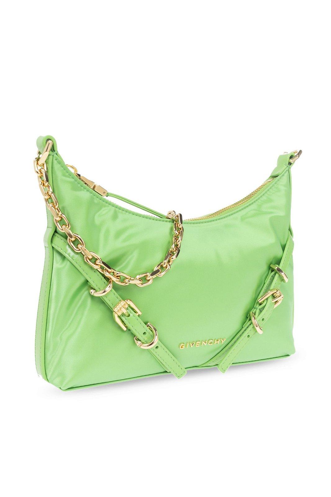Shop Givenchy Voyou Party Shoulder Bag In Green