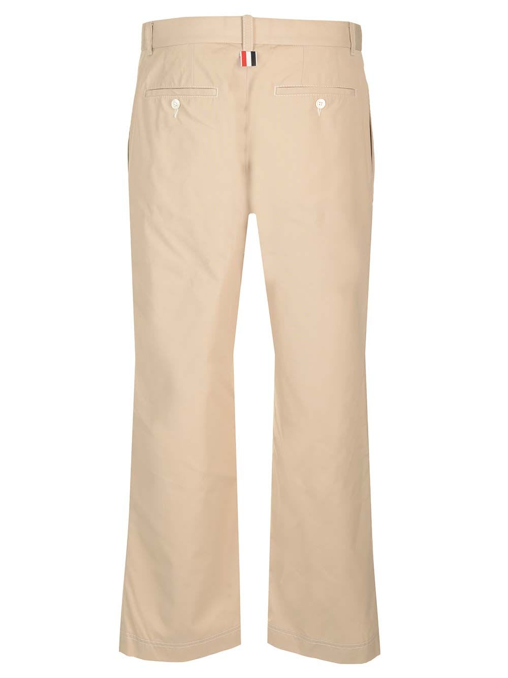 Shop Thom Browne Typewriter Cloth Trousers In Khaki